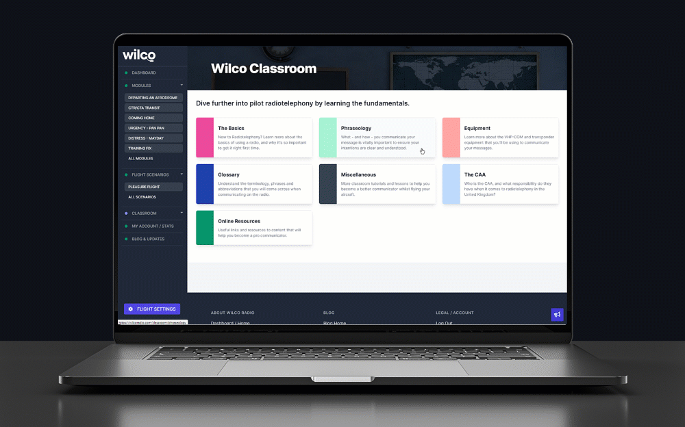 Customisable Flight Radio Training